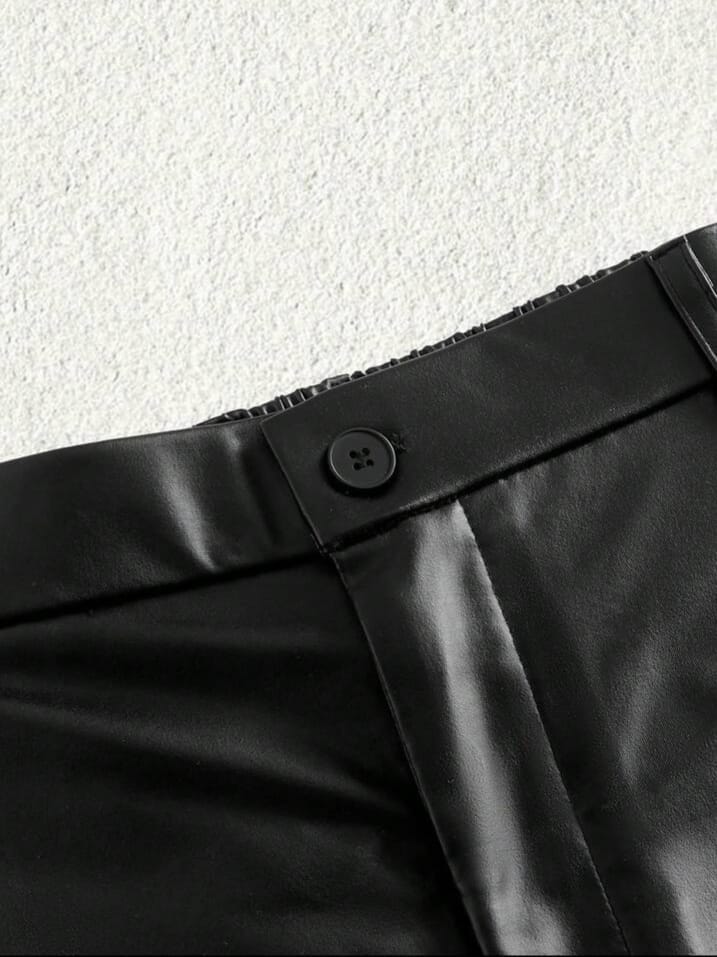 Midnight Luxe Faux Leather Shorts